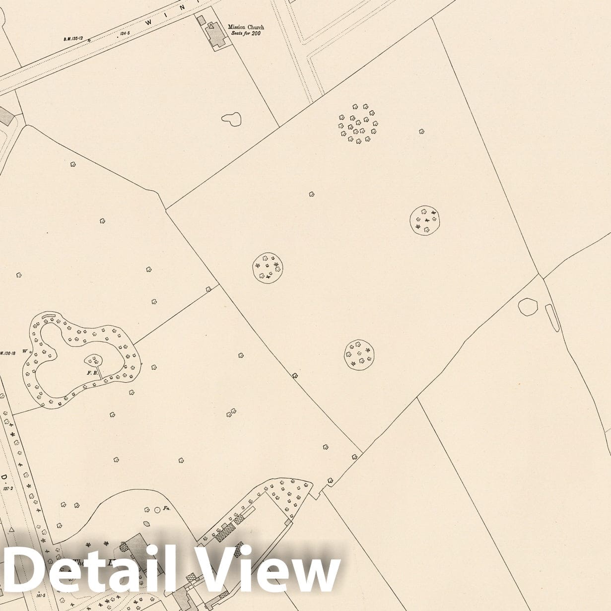 London, Sheet XV.64 - Ordnance Survey Map, 1895 - Historical Map Print