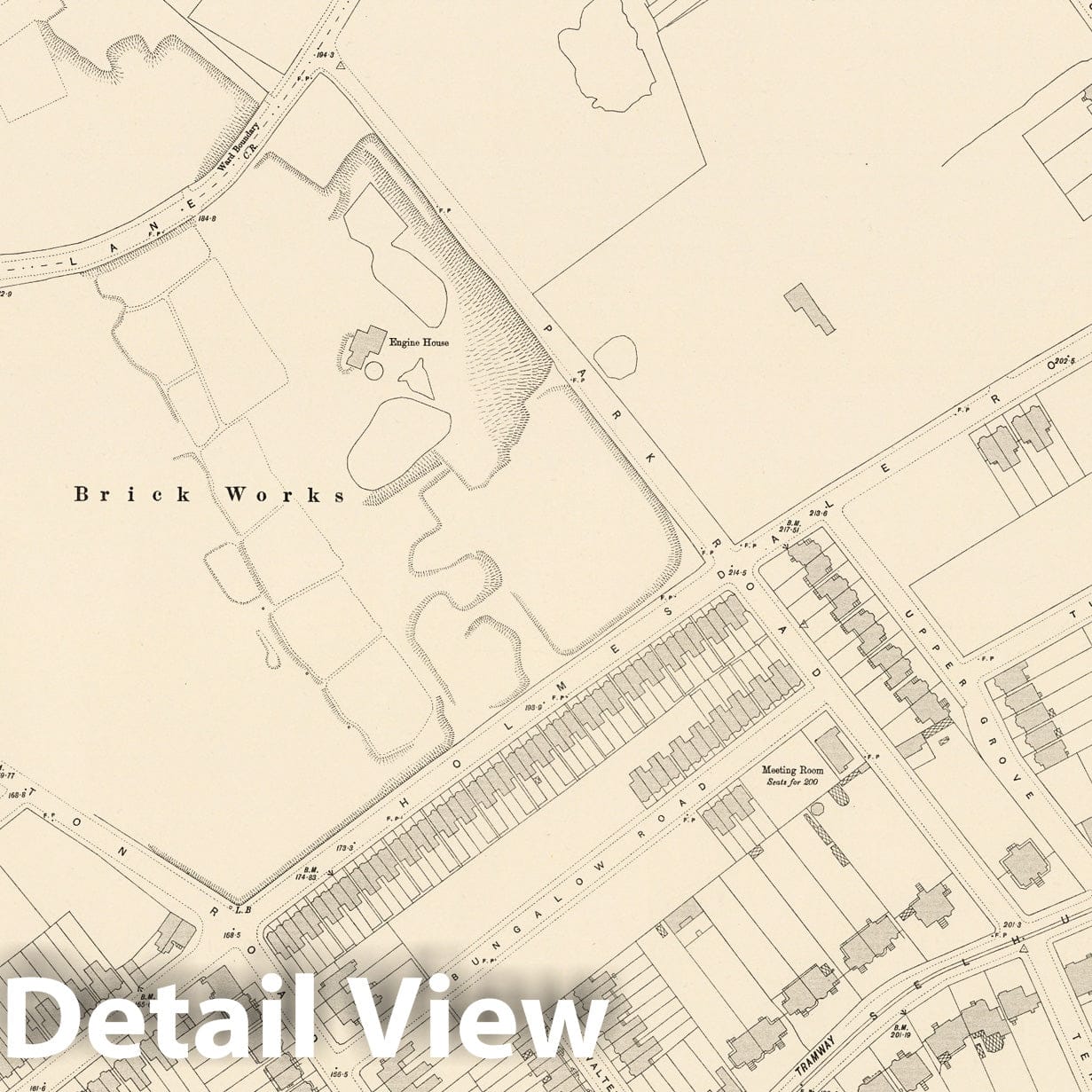 London, Sheet XV.66 - Survey Map, 1896 - Ordnance Survey Historical Print