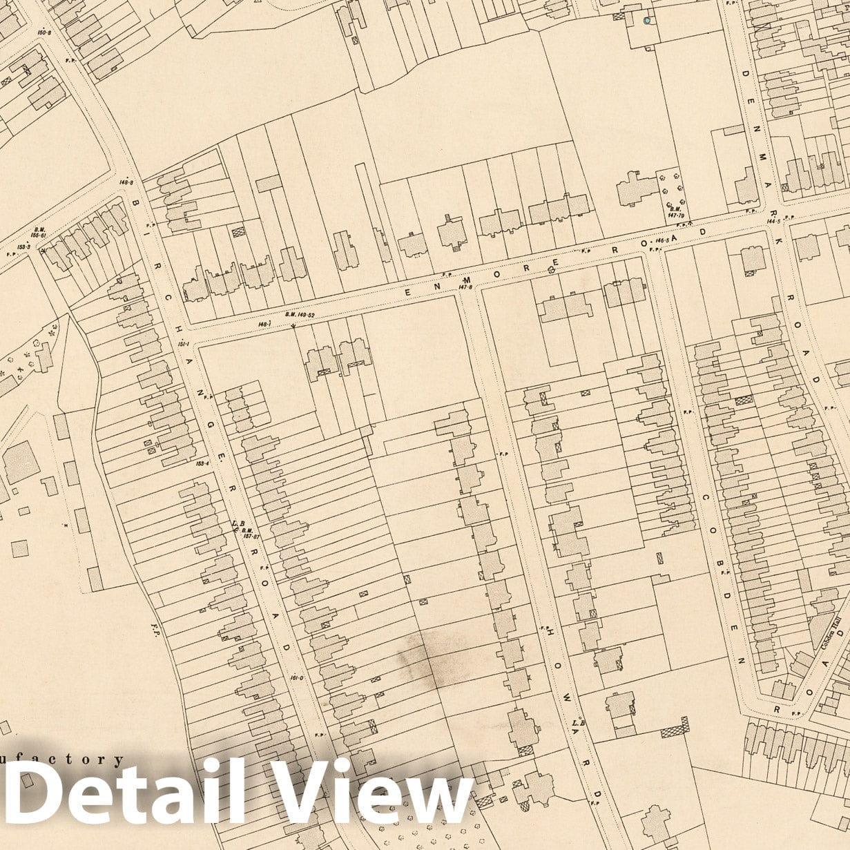 London Sheet XV.77 - 1895 Ordnance Survey Map Print