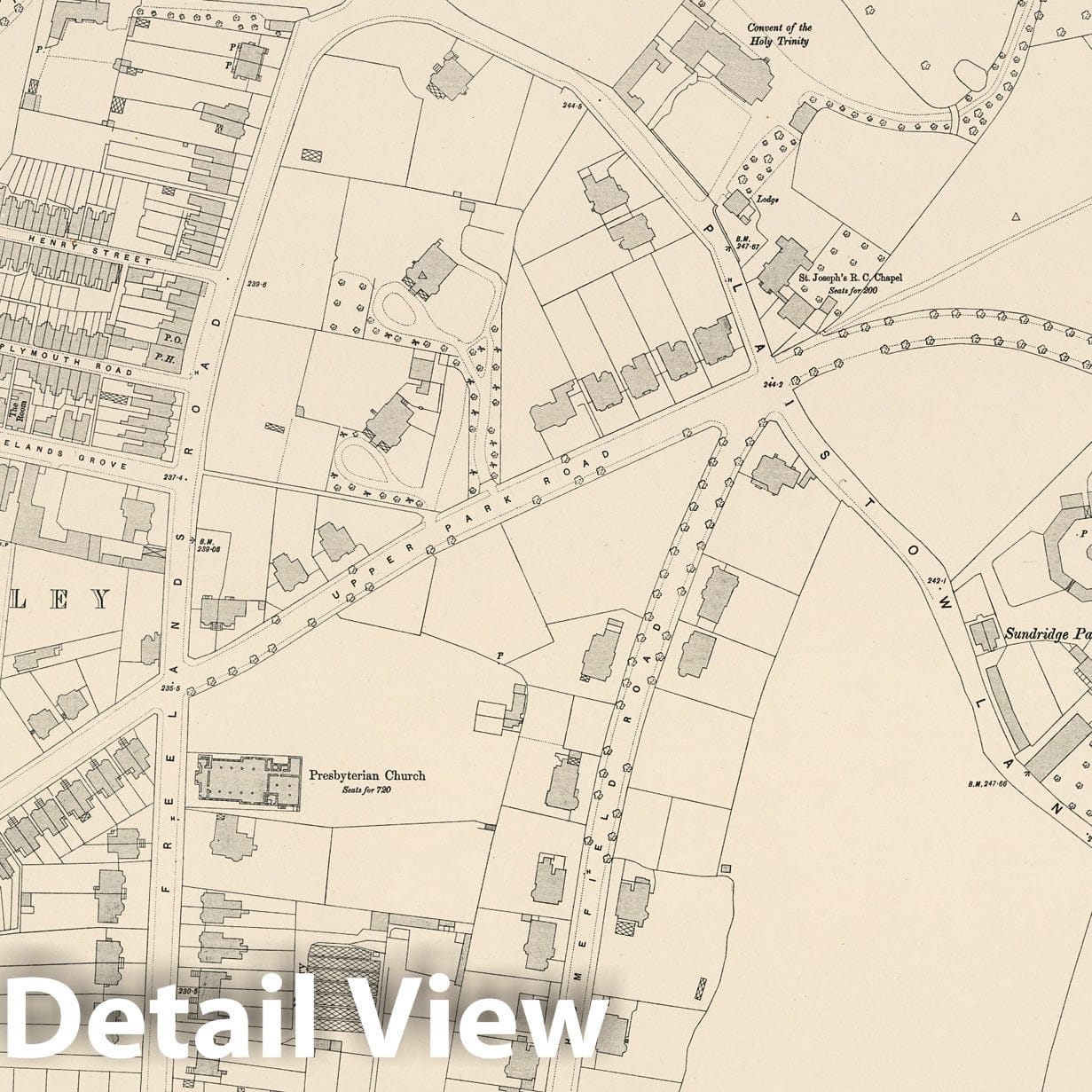 London, Sheet XVI.44 - Survey Map, 1895 - Ordnance Survey Print