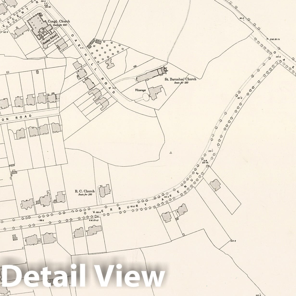 London, Sheet XVI.51 - Ordnance Survey Map, 1895 - Historical Map Print