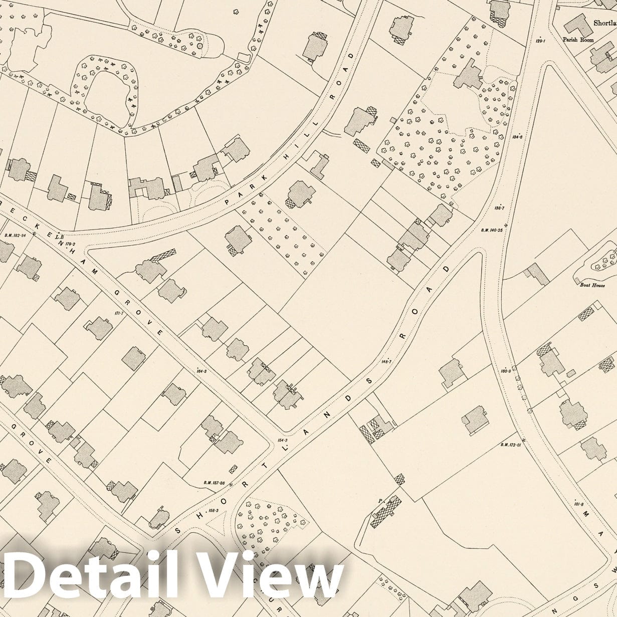 London, Sheet XVI.52 - Survey Map, 1895 - Ordnance Survey Historical Print