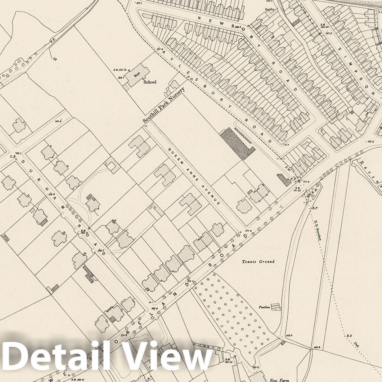 London Sheet XVI.63 - Ordnance Survey Map 1895 - Historical City Plan Print