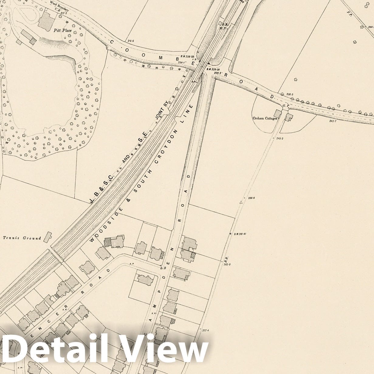 London, England - Sheet XVII.26, 1896 - Ordnance Survey Historical Map Print