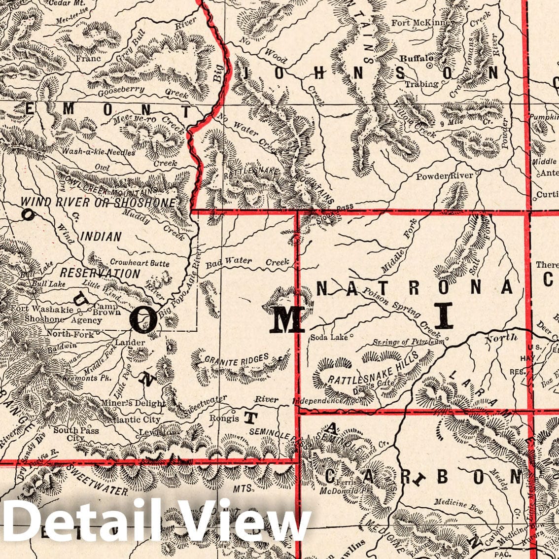 Wyoming - Boundary Map, 1893 - Columbian World's Fair Atlas