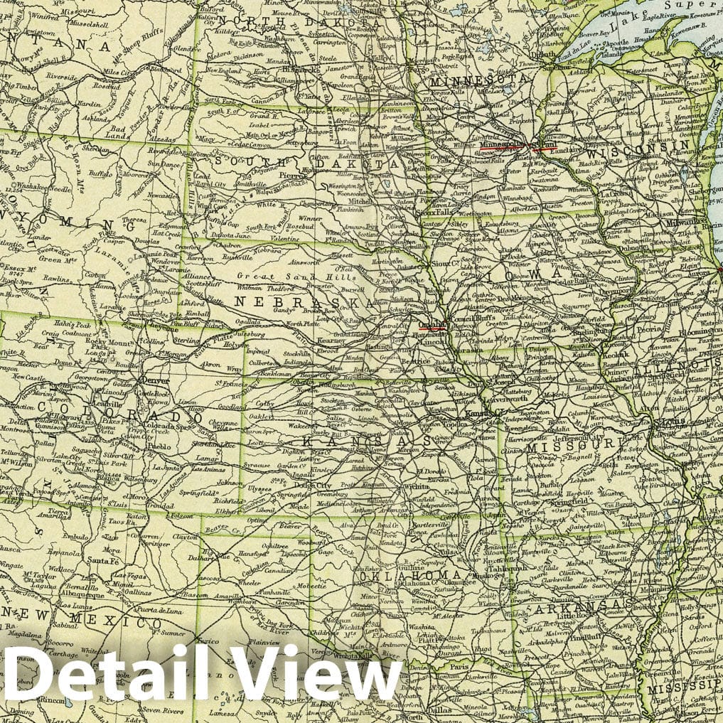 United States, 1923 - World Missionary Atlas Historical Map Print