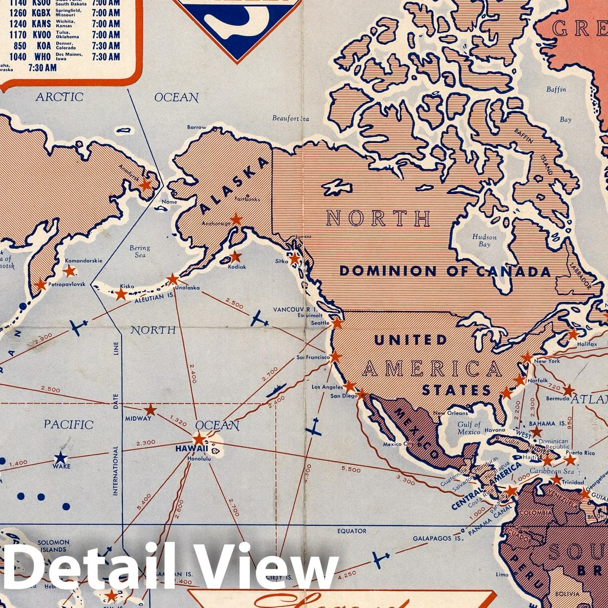 World War II: Global War Map - Pictorial Map, 1944