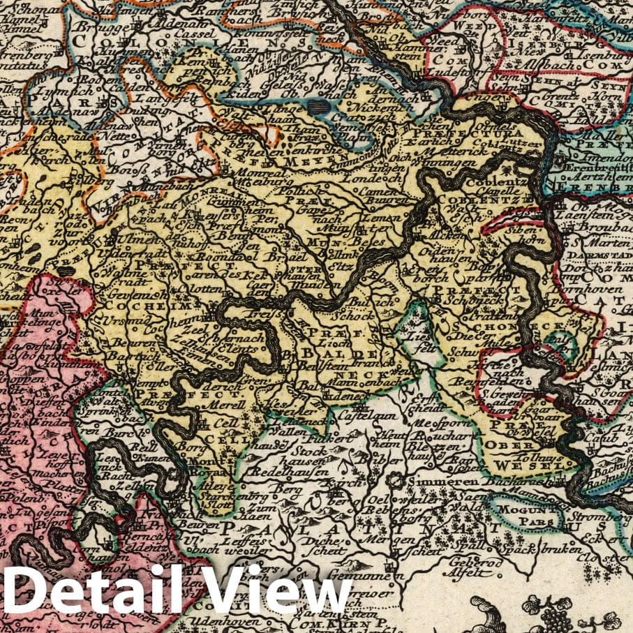 Trier - Celestial Map, 1744 - Historical Map Reproduction