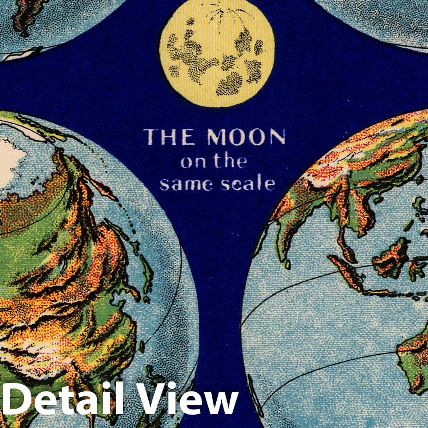 World - Pictorial Map, 1935 - Philips' Atlas Historical Reproduction