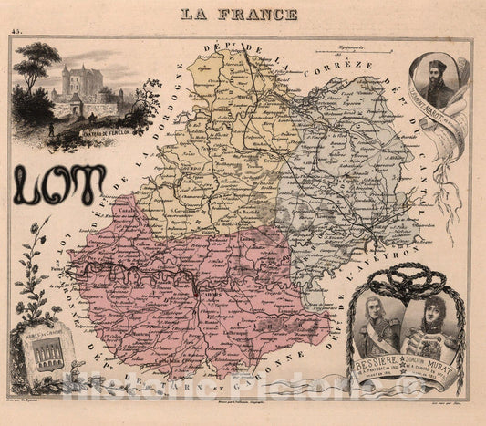 Historic Map : Lot. 1869 - Vintage Wall Art