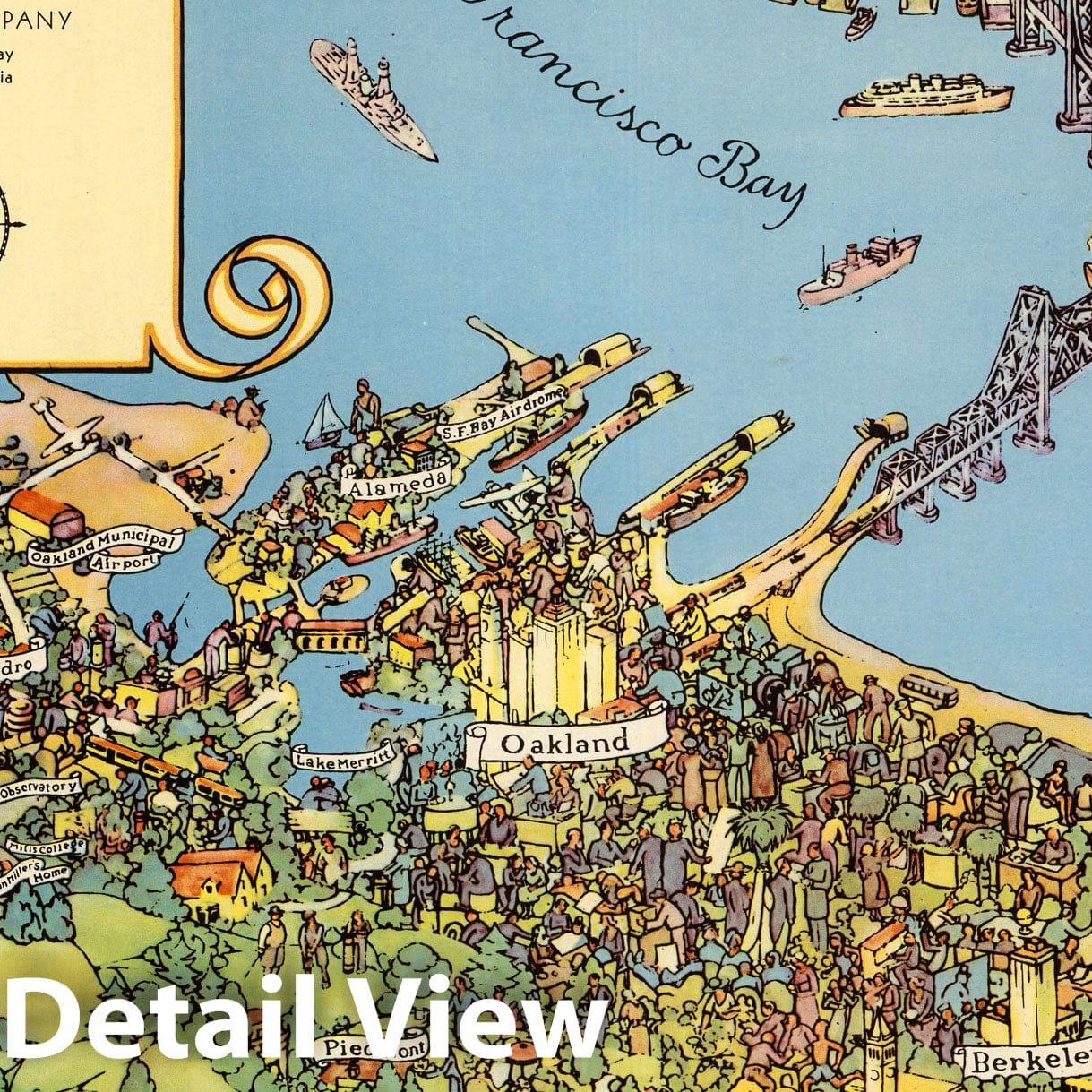 Treasure Island - Pictorial Map, 1938 - Historical Map Print
