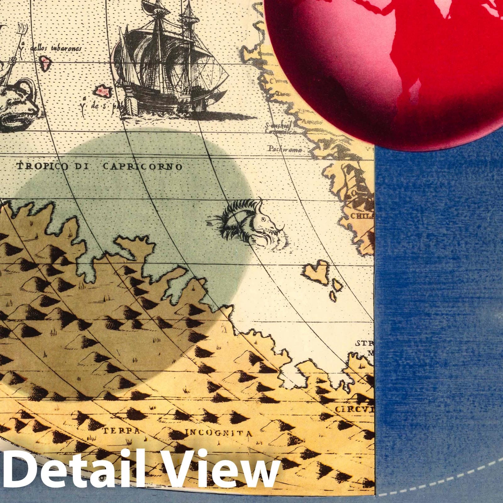 BOAC - World Airline Routes, 1945 - Historical Map Print