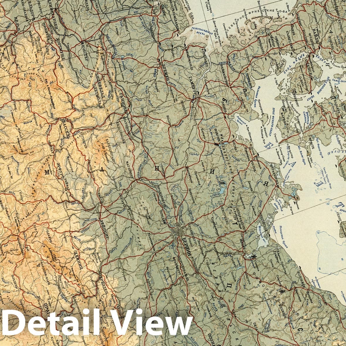 USSR - Sheet 1, 1949 Topographic Map Print