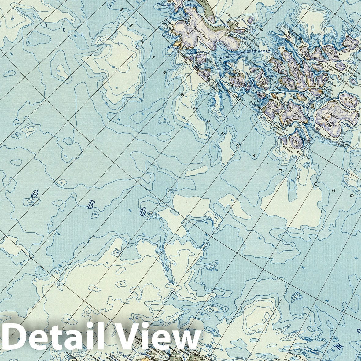 Historic Map : Russia, List 4: Gipsometricheskaia karta SSSR 1949 , Vintage Wall Art