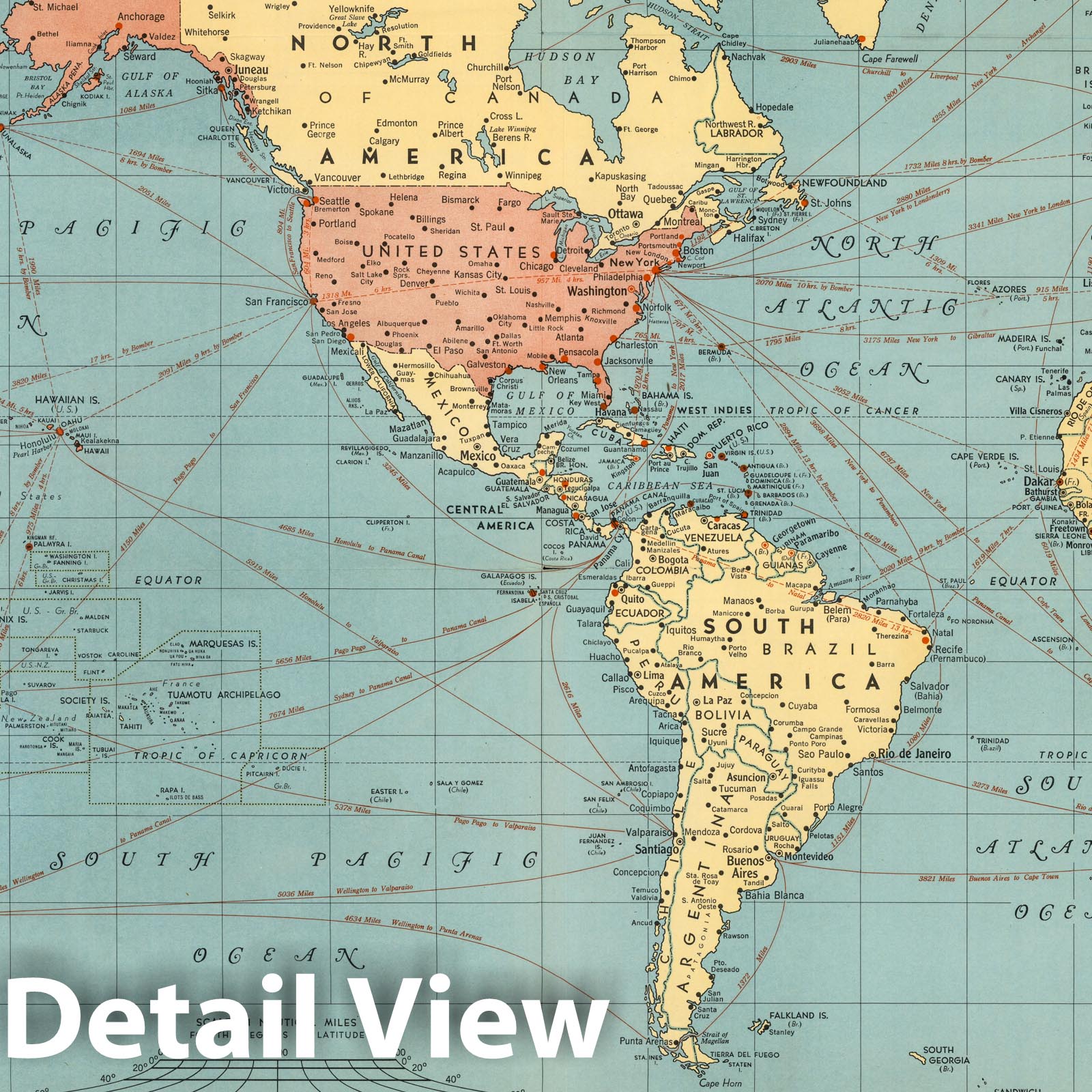 World War II: Europe, North Africa, Pacific - Military Map, 1942