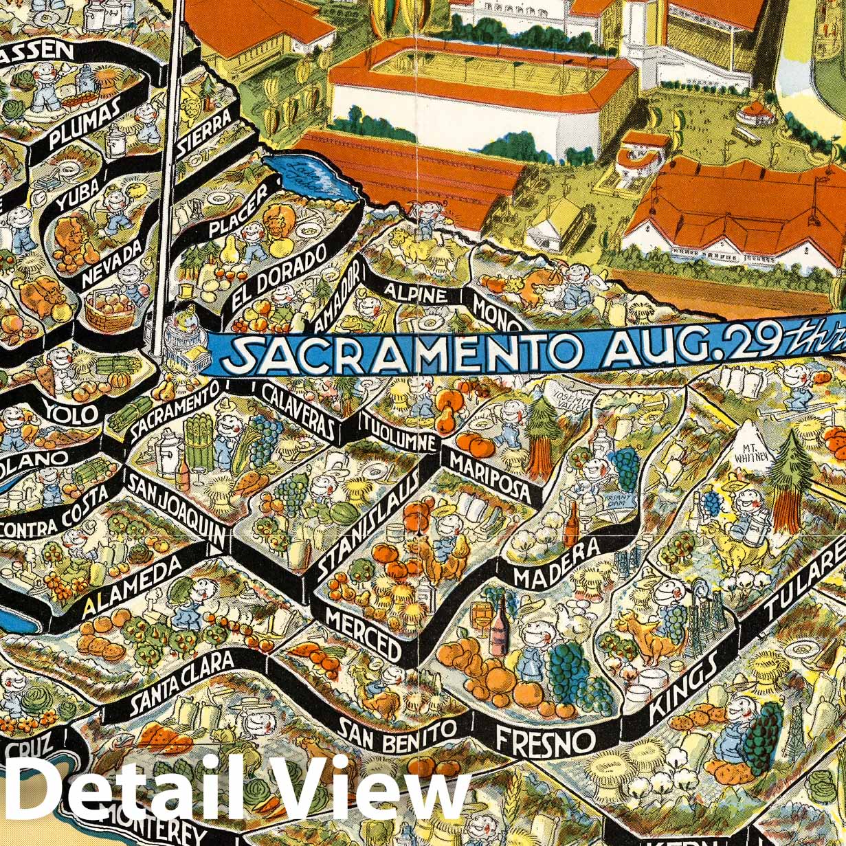 California State Fair - Pictorial Map, 1941