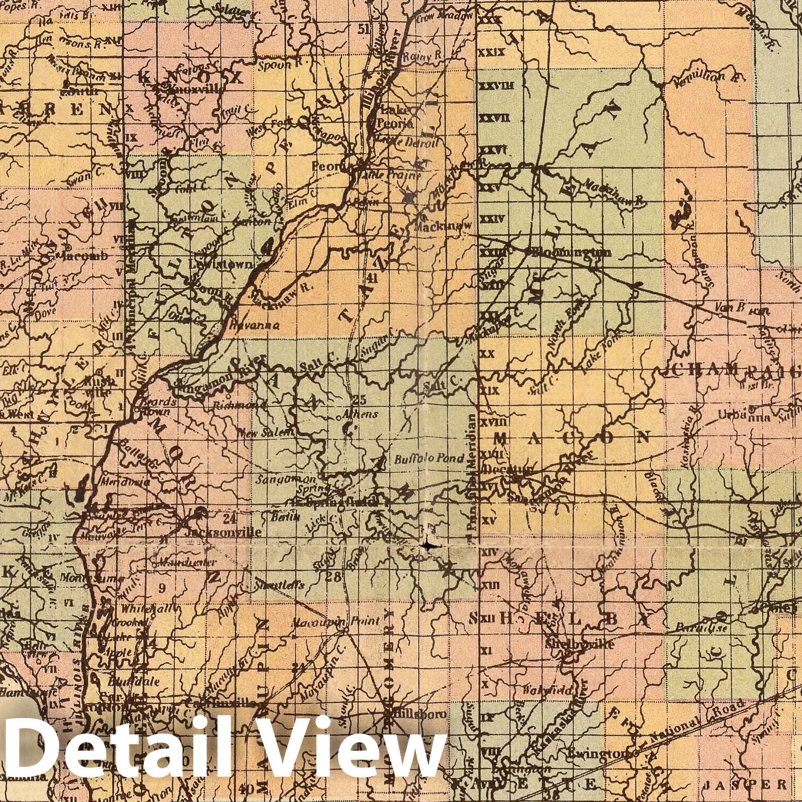 Historic Map - The tourist's pocket map of the State of Illinois, 1935 - Vintage Wall Art