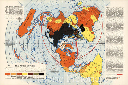 World War II: World - Pictorial Map, 1941 - Historical Map Print
