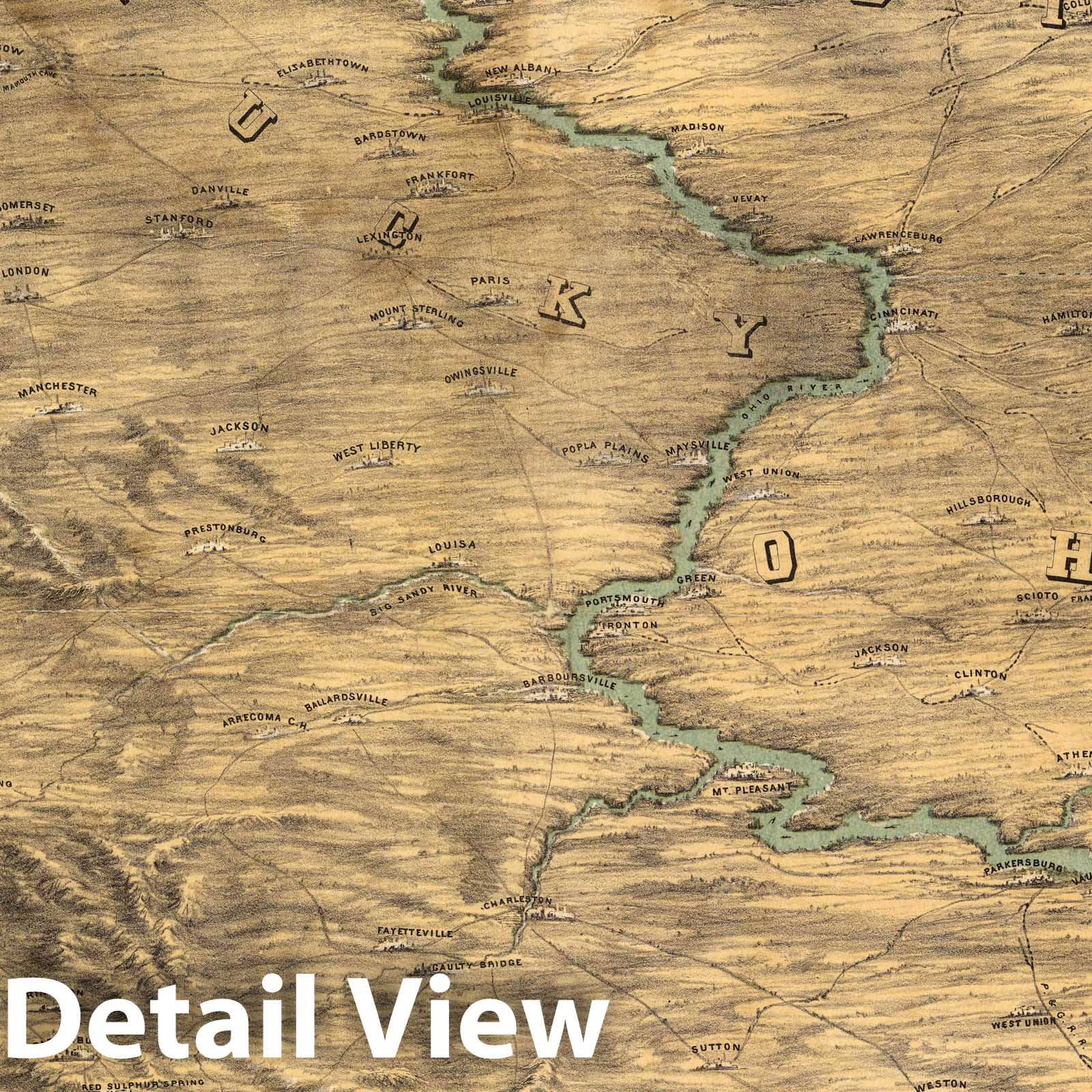 Historic Map : War Map of the Middle States, 1861 - Vintage Wall Art