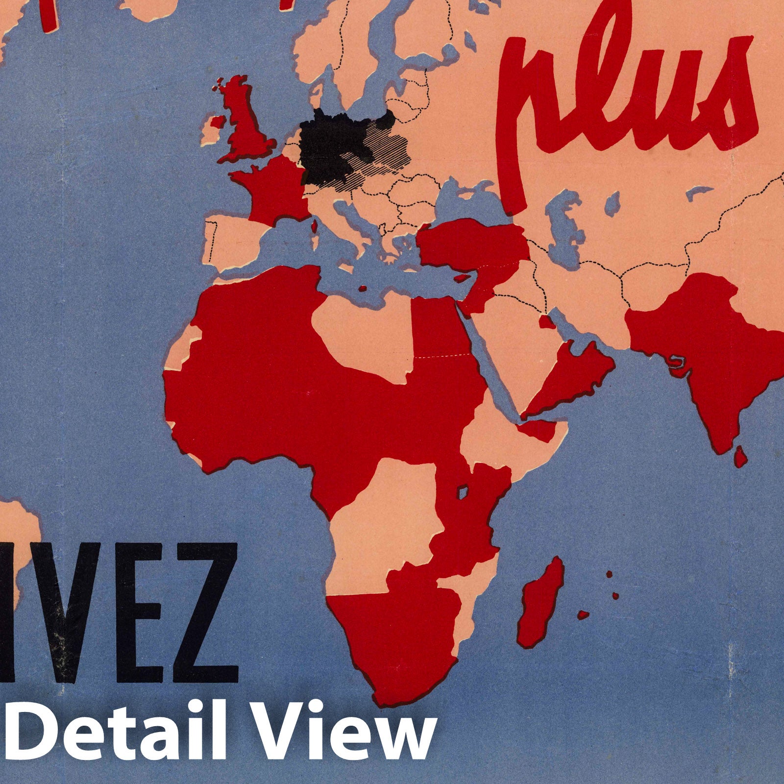 World War II Pictorial Map, 1939 - Made-to-Order Historical Print
