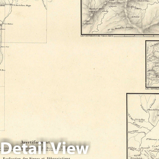 Historic Map : Brazil, Karte von Ost-Brasilien 1831 v3, Vintage Wall Art