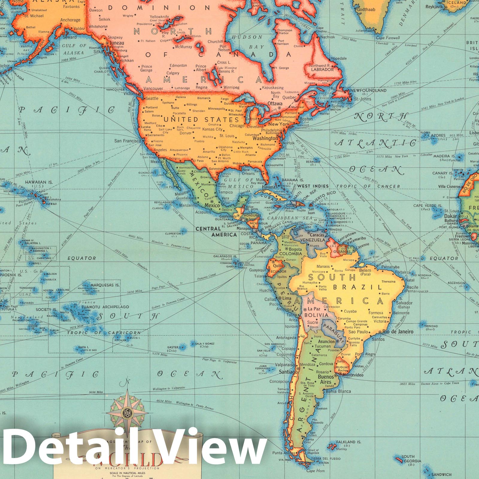 World War II: Europe and Pacific - Military Map, 1942