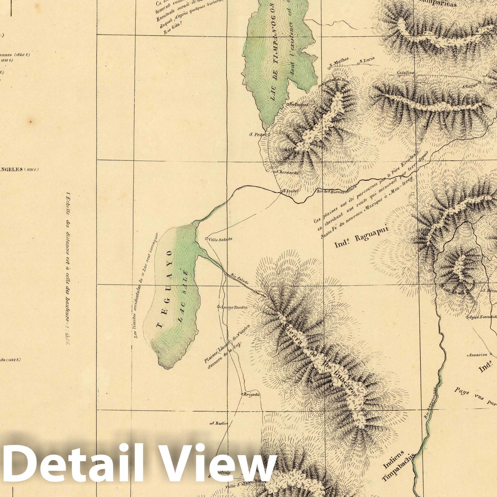 Arizona, Colorado, New Mexico, and Utah, 1825 - Historical Map Print