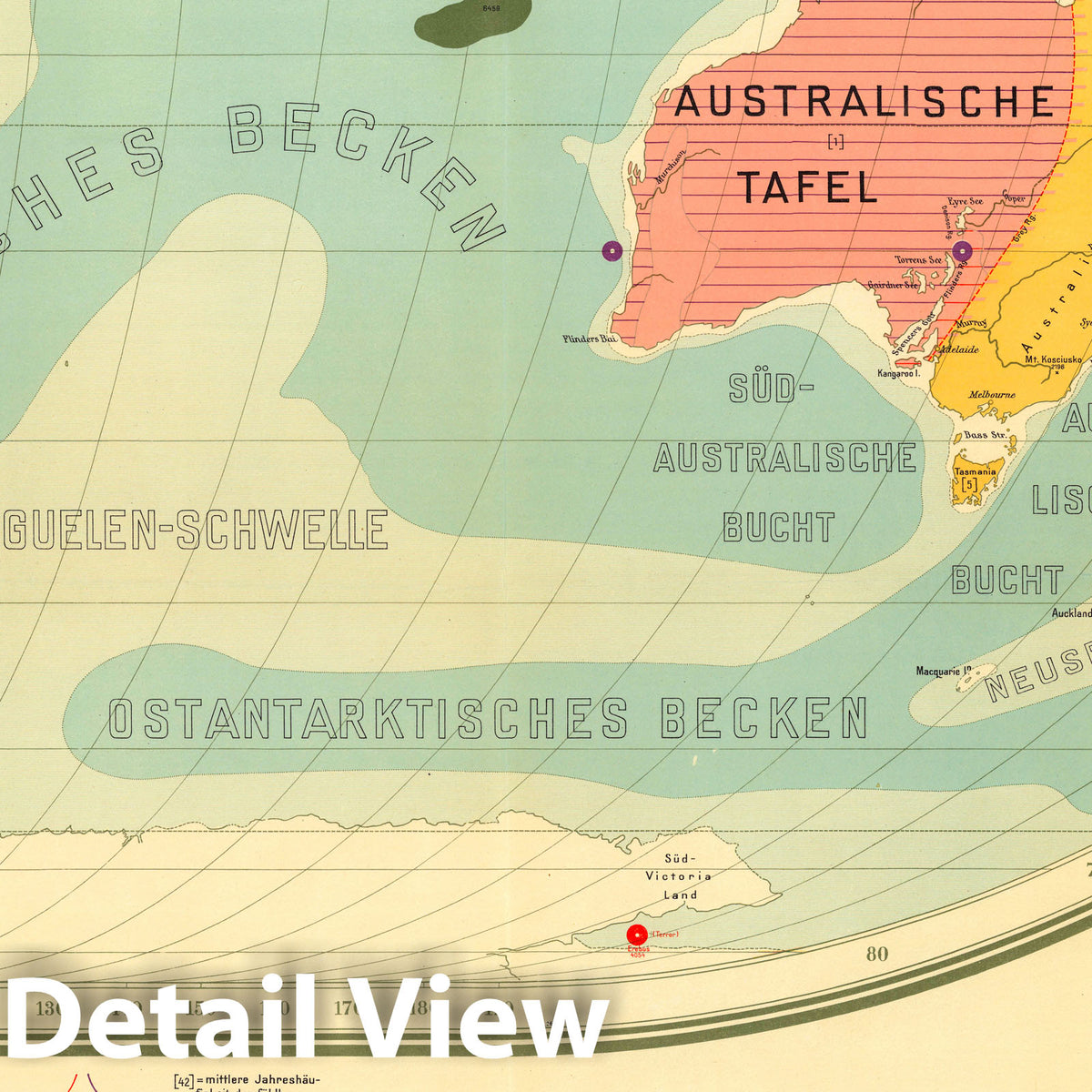 World - Tectonic Map, 1926 - Historical Geological Map Print