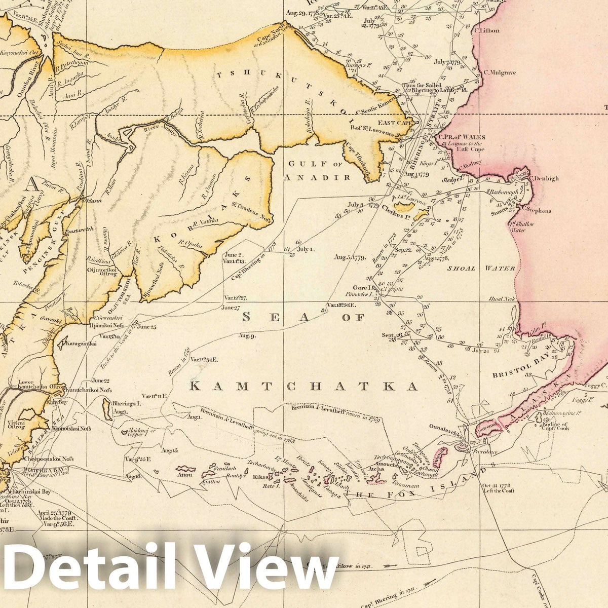 World - Nautical Chart, 1808 - Hand-Colored Historical Map Print