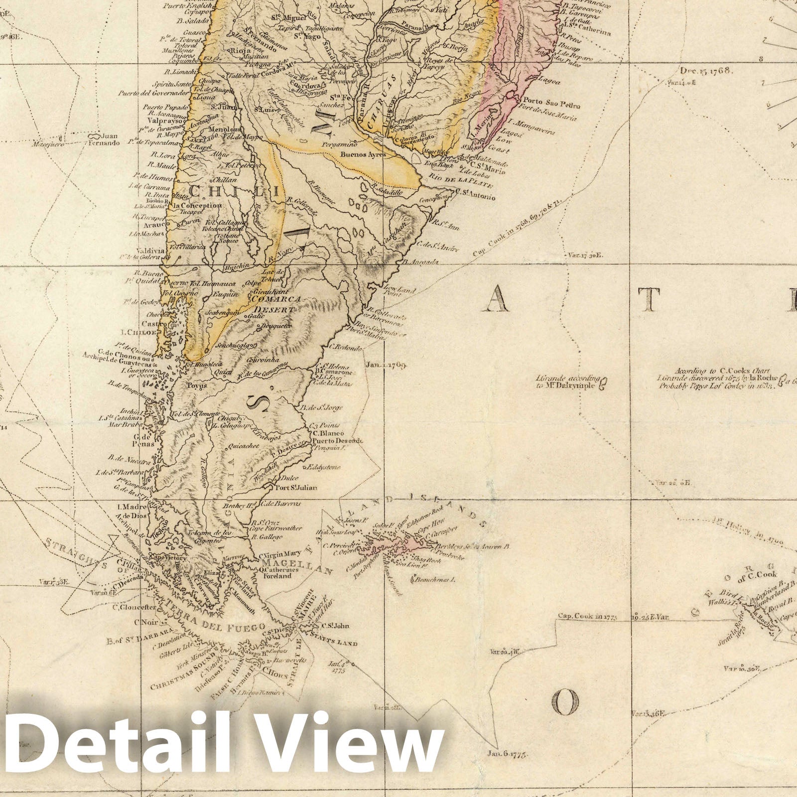 World - Nautical Chart - Plate No. 6, 1808 - Historical Map Print