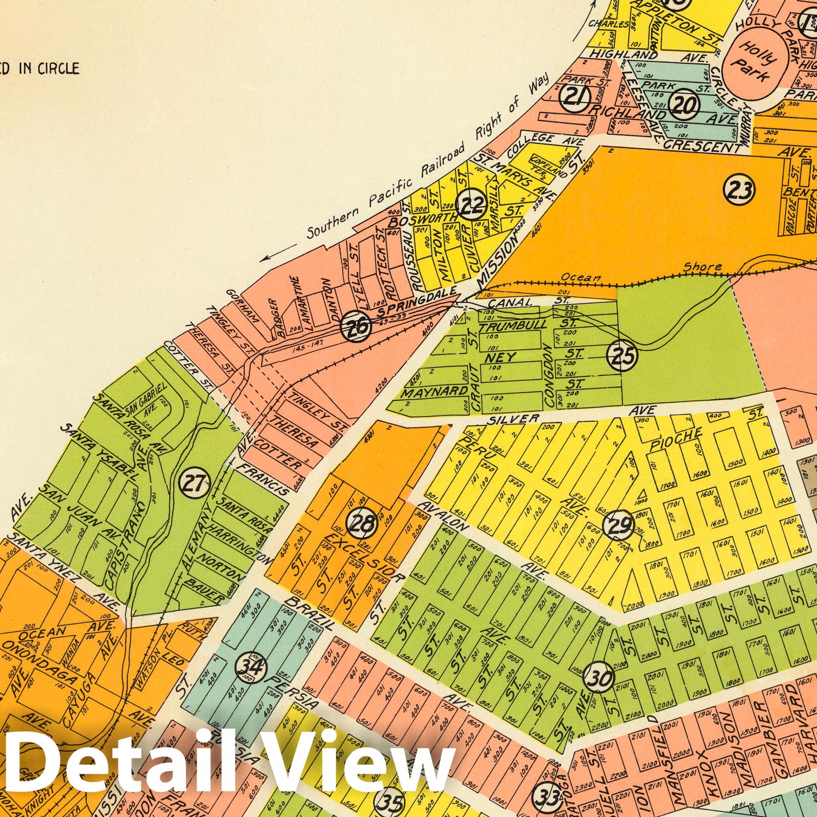San Francisco, 23rd Assembly District, 1916 – Historical Map Print