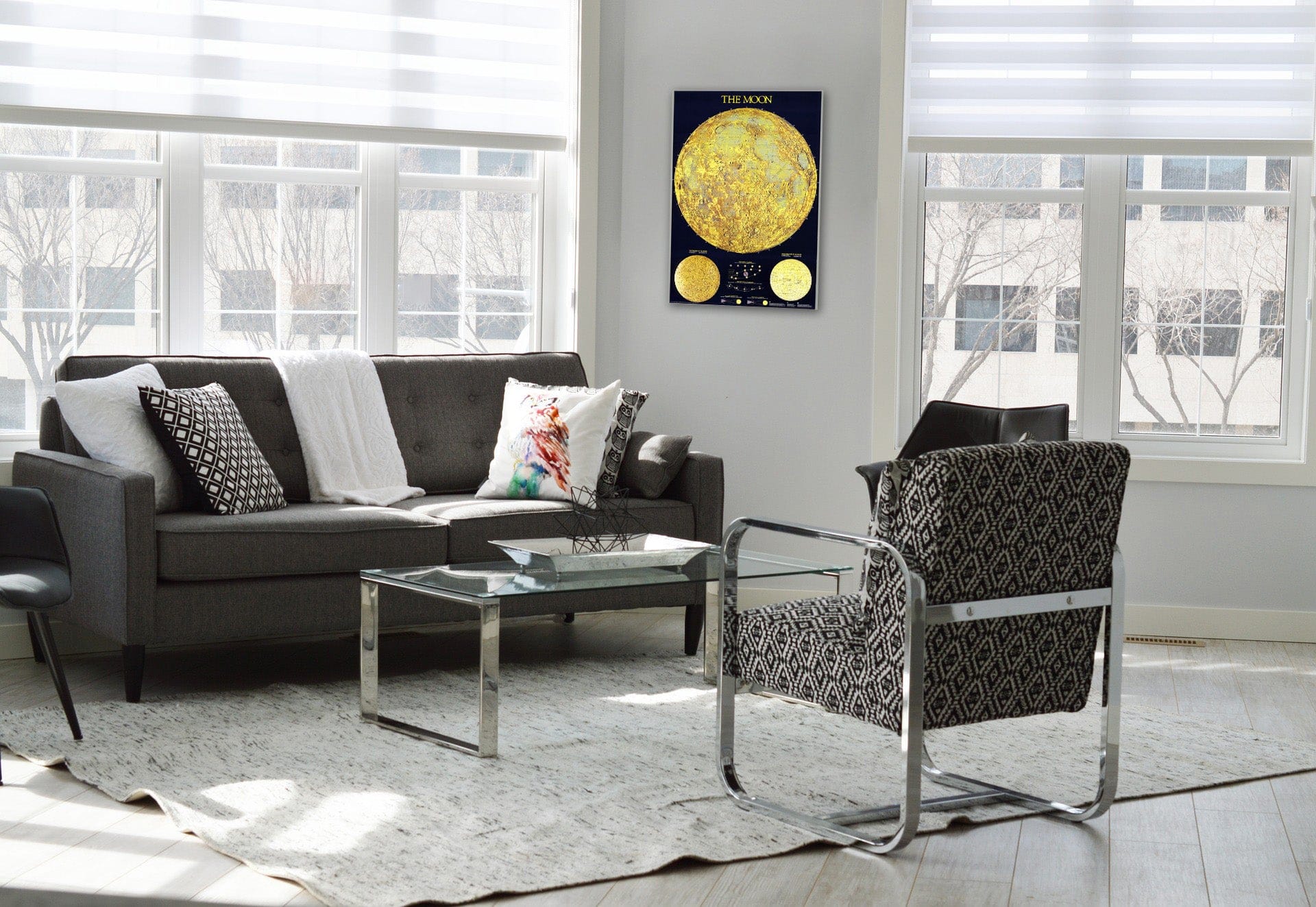 Moon - Celestial Map, 1988 - Historical Map Print