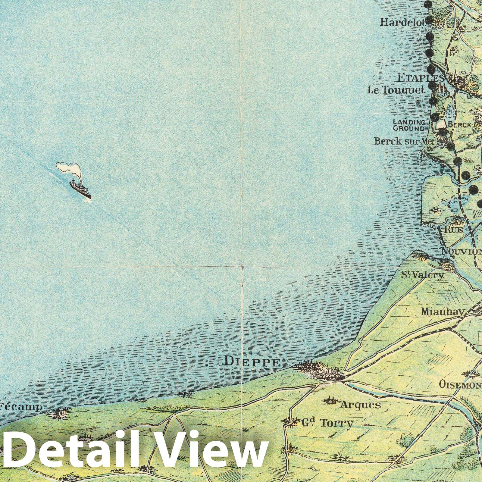 Imperial Airways - World Airline Routes, 1928 - Historical Map Print