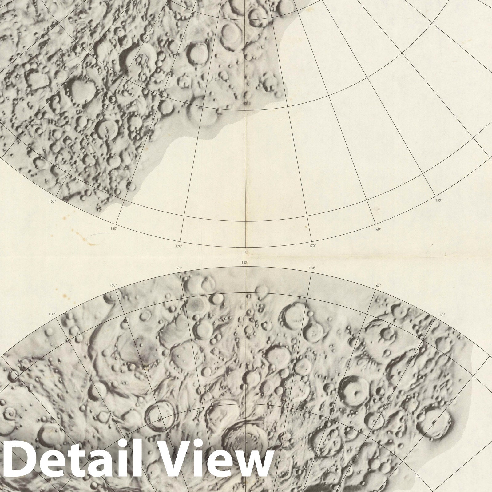 Lunar Farside Chart - Celestial Map, 1967