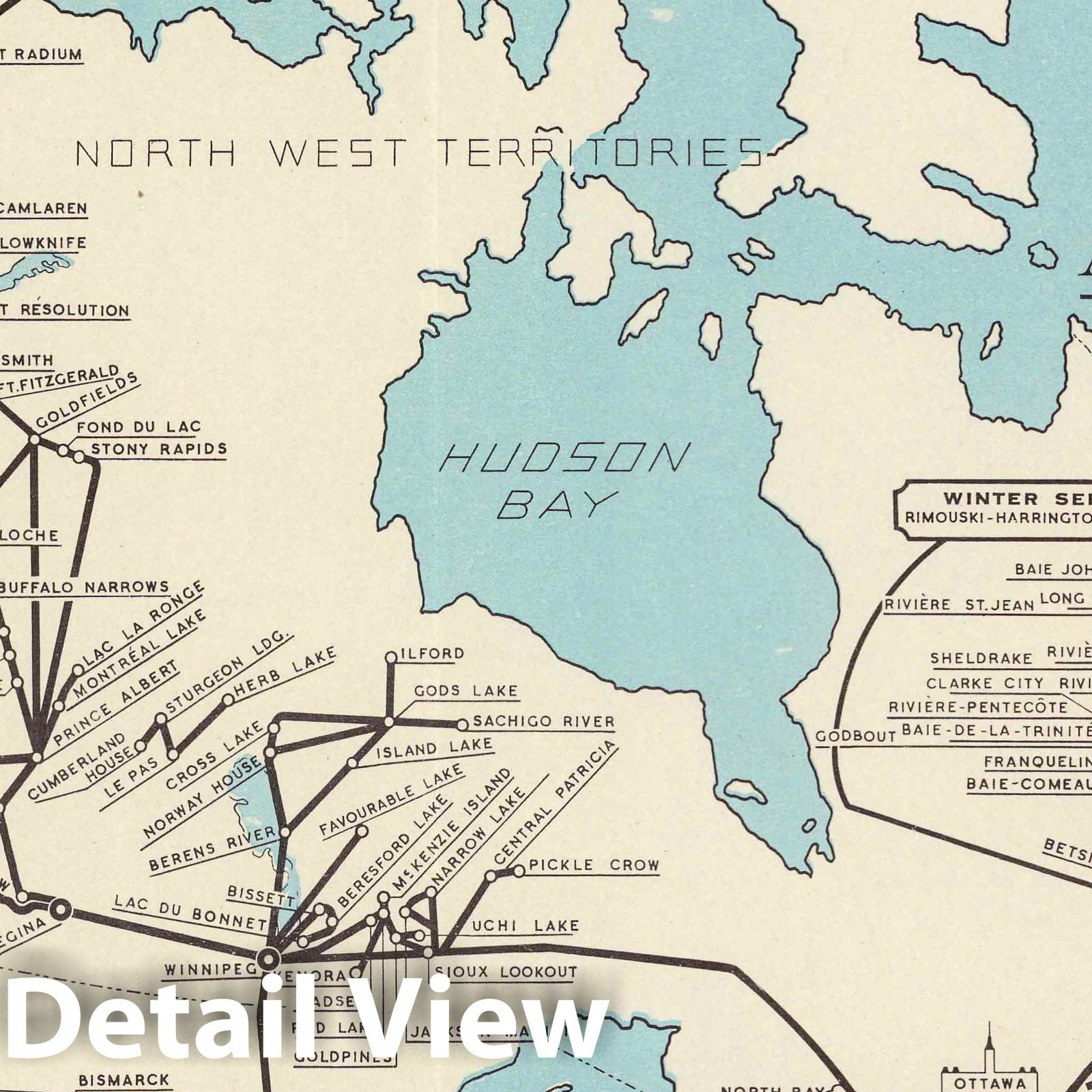 Canada - Postal Map, 1939 - Historical Map Print