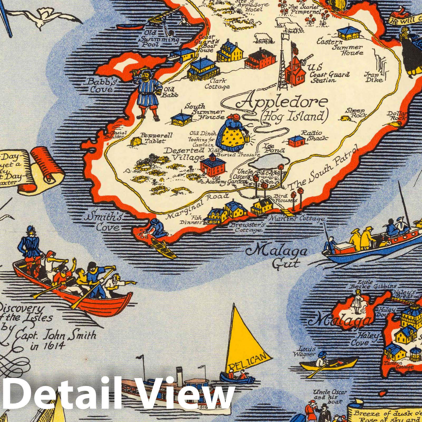 Historic Map : Map of the Isles of Shoals formerly known as Smiths Iles, 1927 - Vintage Wall Art