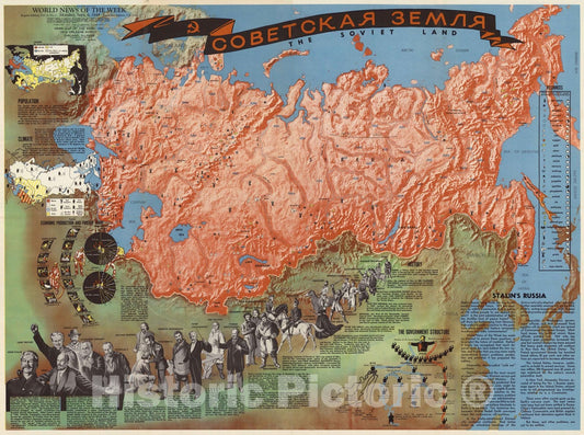 Historic Map : World News of the Week : Regular edition, Vol. 11, No.2 Monday, Sept. 6, 1948 1948 - Vintage Wall Art
