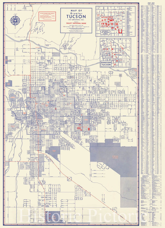Tucson and Southern Arizona - Pictorial Map, 1950
