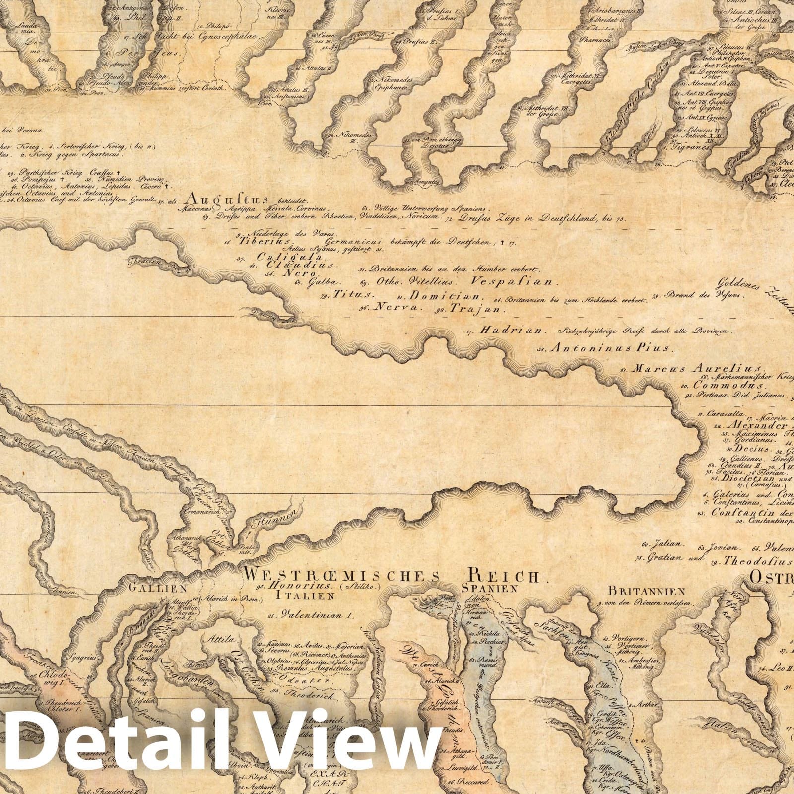 Pictorial Timeline Map of World History 1803 - Historical Map Reproduction
