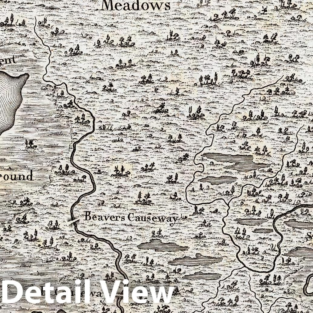 New Madrid, Mississippi River - Plate No. 30, 1796 Historical Map Print