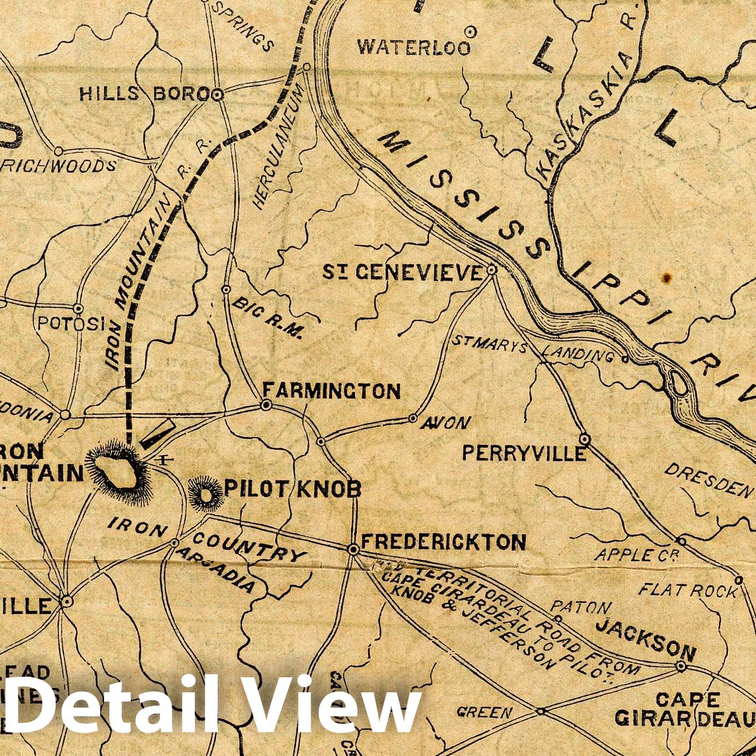 Civil War: Missouri, Tennessee, Kentucky - Military Map, 1861