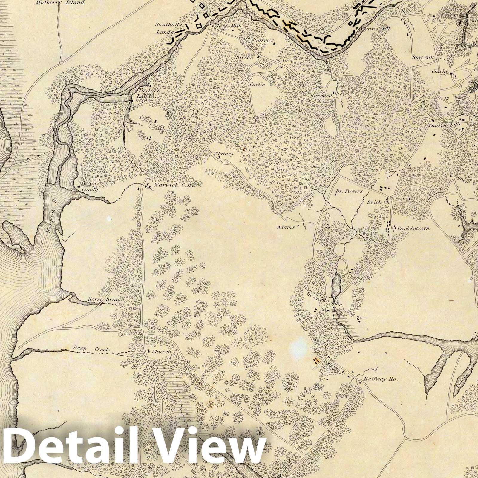 Military Map, 1862 - Yorktown to Williamsburg Campaign Map