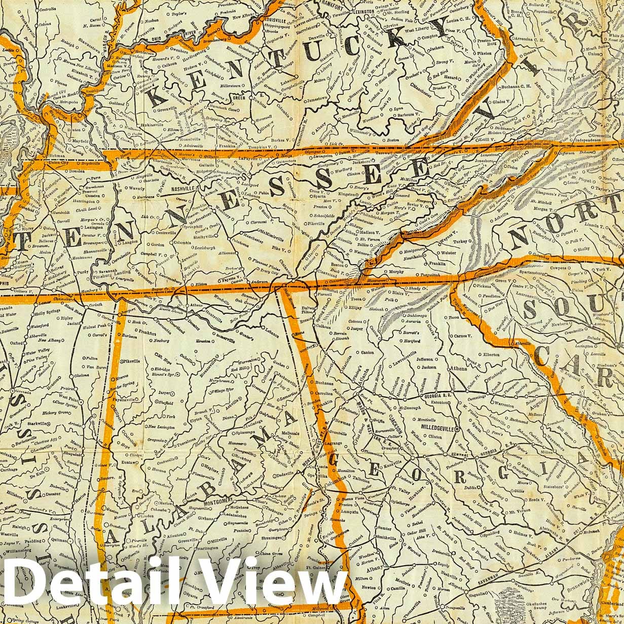 Civil War: Seat of War - Military Map, 1862