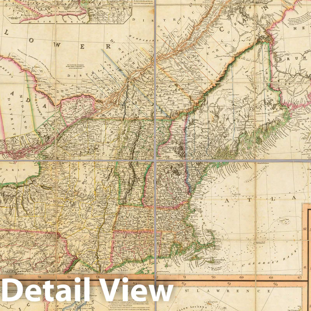 Historic Map : Cabotia, 1814 - Vintage Wall Art