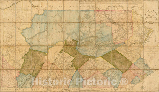 Historic Map : The State of Pennsylvania, 1792 v2