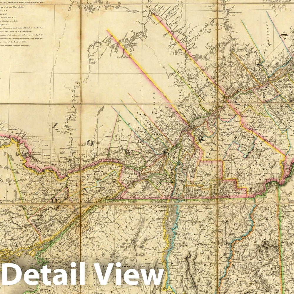 Historic Map : Map of the Provinces of Lower & Upper Canada, 1831 - Vintage Wall Art
