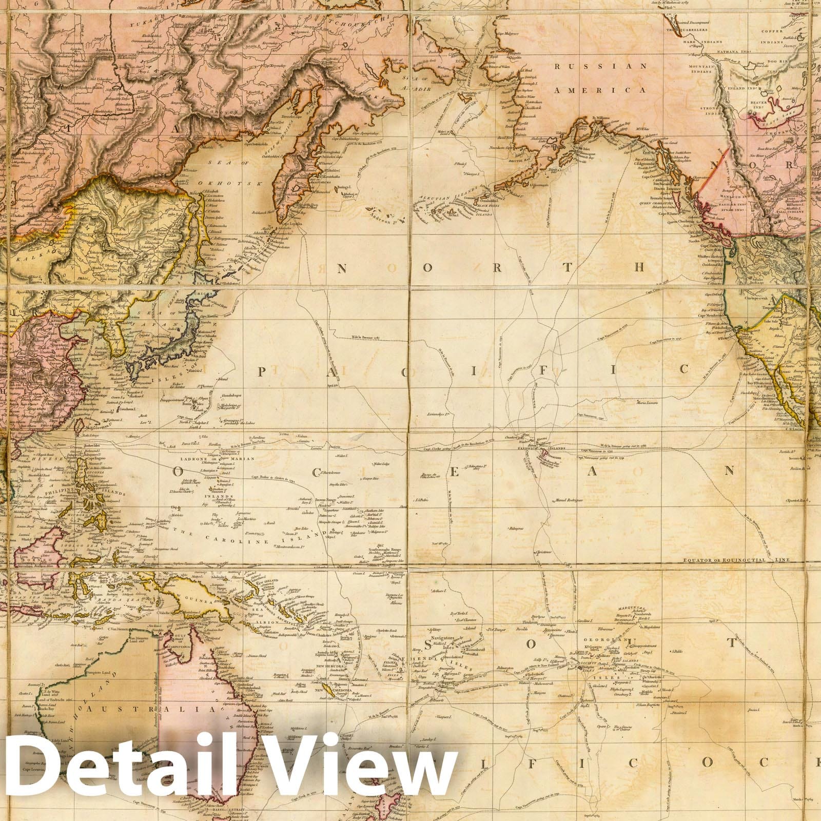 Historic Map : Case Map, Chart of the world upon Mercator's projection. 1819 - Vintage Wall Art
