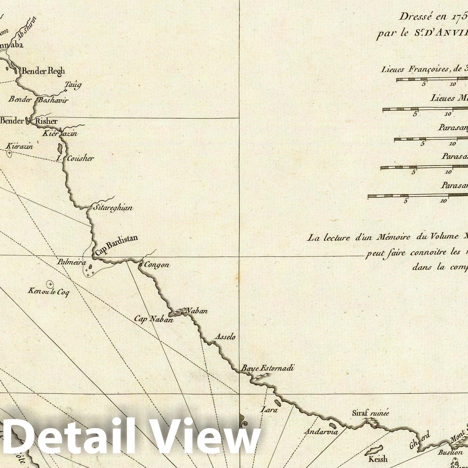 Persian Gulf, 1776 - Historical Nautical Map Print