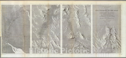 Historic Map : Exploration Book, Rio Colorado of the West. 1858 v1