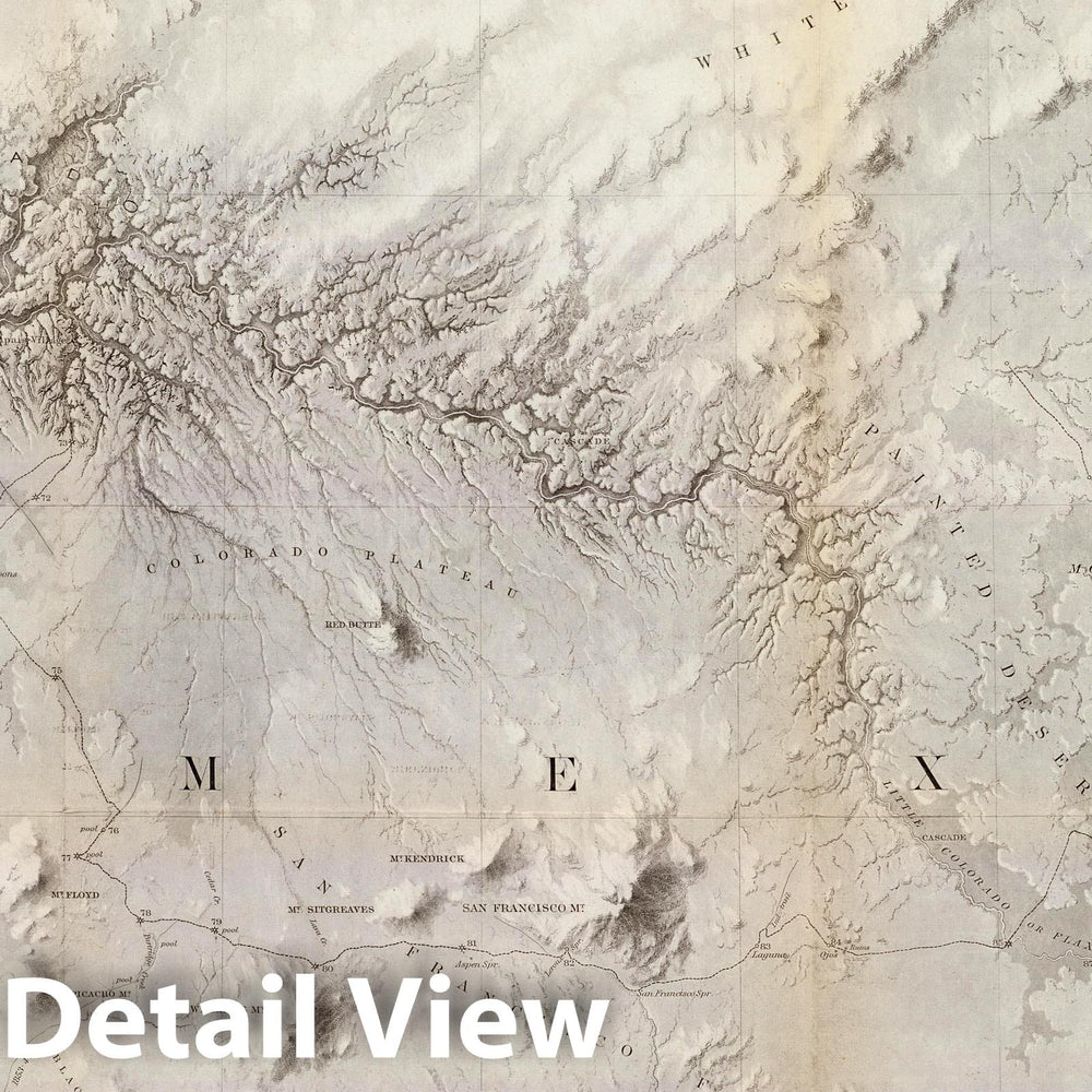 Historic Map : Exploration Book, Rio Colorado of the West. 1858 v2